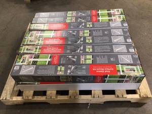 Fiberon ArmorGuard Post Sleeve Metal Surface Mount Kit, Customer return, Review all pictures, 16 boxes, Review all pictures