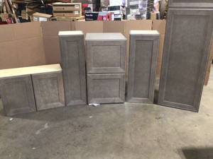 Mix Lot of Gray Cabinets, Customer returns, Review all pictures