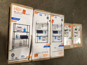 Mix lot of HDX Storage Cabinets, Customer returns, Review all pictures