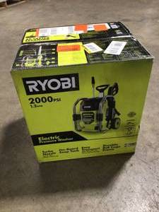 RYOBI 2000 PSI 1.2 GPM Cold Water Electric Pressure Washer, Customer returns, Review all pictures