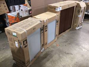Mix lot of Cabinets, Various Colors and Models, Customer returns, review all pictures