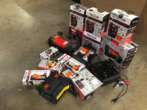 lot 12 image: Mix lot of Vector Battery StationsInverters, Chargers, Customer returns, Review all pictures