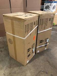 lot 26 image: Husky Ready-to-Assemble 24-Gauge Steel Wall Mounted Garage Cabinet in Black (28 in. W x 29 in. H x 12 in. D), Customer return, Review all pictures