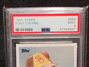 lot 28 image: 1985 Topps Baseball Tony Gwynn PSA 9 Card #660