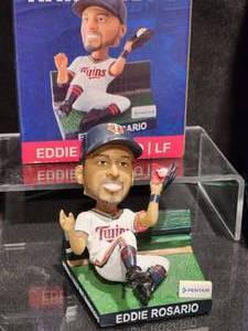 lot 17 image: Set of (3) Minnesota Twins Nothing Falls But Raindrops Bobble Heads