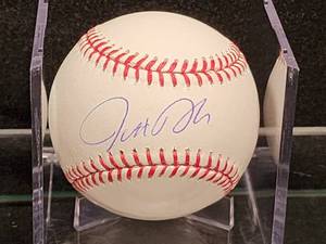 lot 25 image: Former Minnesota Twins Outfielder Josh Donaldson Autographed Baseball with COA