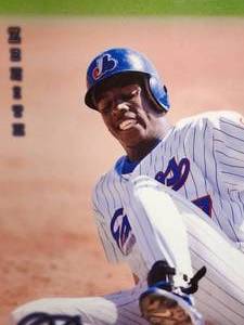 lot 30 image: 1997 Pinnacle Zenith Large Oversized 8 x 10 Vladimir Guerrero RC Card #23