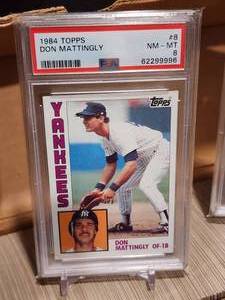lot 45 image: 1984 Topps Baseball Set w Don Mattingly Graded Rookie Card