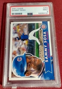 2001 Fleer Sammy Sosa Card - PSA 9