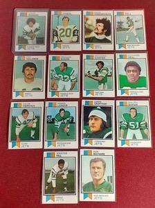 (14) 1973 New York Jets Cards - John Riggins