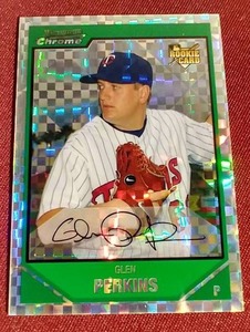 Bowman Chrome X-Fractor Glen Perkins Rookie Card - #d299