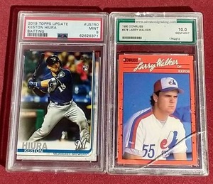 (2) Slabbed Baseball Rookie Cards - Hiura & Walker