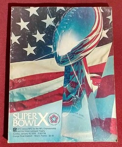 Super Bowl X Official Program - 1976 Steelers vs. Cowboys