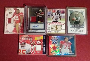 (6) NFL Jersey Cards