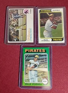 (3) Willie Stargell Cards - 1973, 74, 75