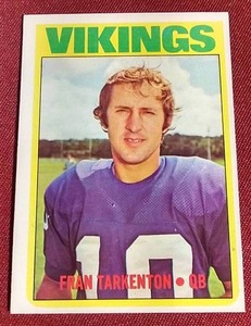 1972 Topps Fran Tarkenton Card
