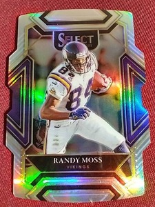 2021 Club Level Die-Cut Prizm Randy Moss Card