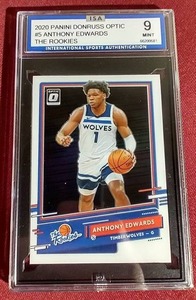 2020 Optic Anthony Edwards Rookie Card - ISA 9