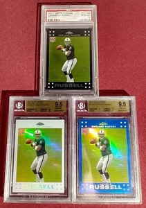 INSANE 2007 3-Card Topps Chrome JaMarcus Russell Rookie Lot - All Gem Mint