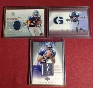 (3) Rookie Patch Cards of Clinton Portis - One #d