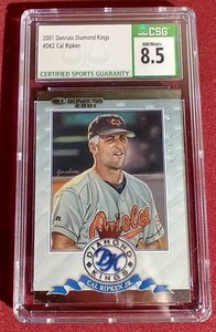 2001 Diamond Kings Cal Ripken #d2500 - CSG 8.5