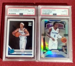 (2) PSA Slabbed NBA Rookie Cards - Bazley & Bone