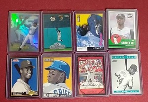 (8) Ken Griffey Jr. Cards - Beautiful Gold Label Card
