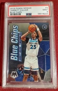 2019 Mosaic Jarrett Culver Blue Chips Rookie Card - PSA 9