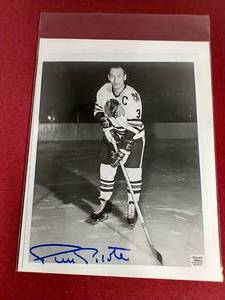 Autographed Pierre Pilote 8x10 Photo - WCOA
