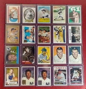 (20) Mickey Mantle Insert Cards
