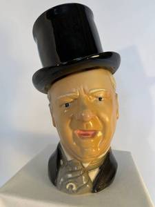 lot 10 image: W.C.Fields Bourbon Whiskey Ceramic Decanter