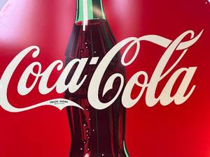 lot 34 image: Coca Cola sign - its larger than it looks