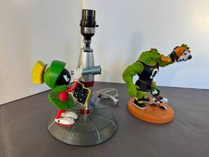 lot 43 image: Warner Bros. Marvin the Martian lamp and Space Jam character