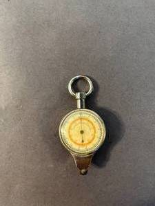 lot 74 image: antique German compass, antique Waltham self-winding 17-jewelled mens wristwatch & a stopwatch