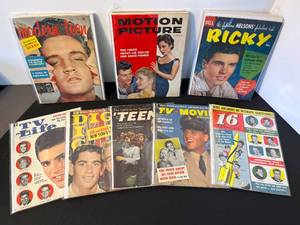 lot 98 image: 15 vintage teen magazines  Elvis and more