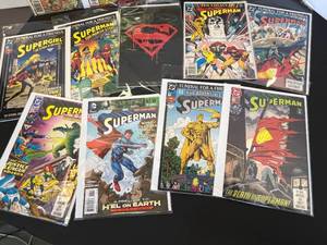 lot 100 image: lot of 13 Superman and Supergirl comic books