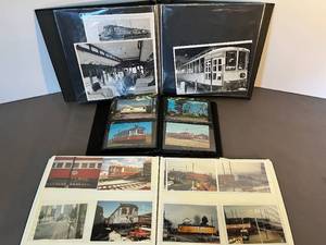lot 106 image: 3 beautiful leather albums of trolleys from a serious train buff