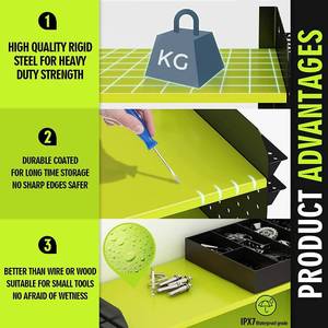 lot 5 image: Wasait Power Tool Organizer Drill Holder Wall Mount Tool Storage Rack