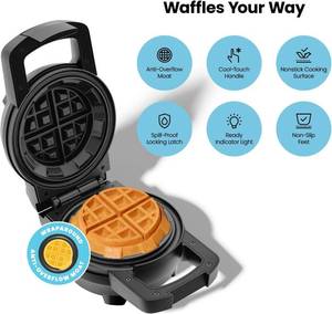 lot 14 image: Chefman Big Stuff, Belgian Deep Stuffed Waffle Maker