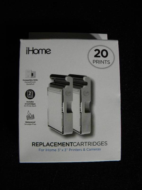 Brand New Lot of 4  iHome 2-Pack 3 x 3 Ink and Paper Cartridges