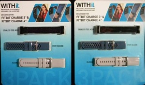 Brand New Withit Fitbit Bands Series 3 and 4 Set of 3