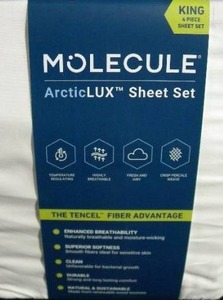Molecule Artic Lux Cream King Size Sheet Set