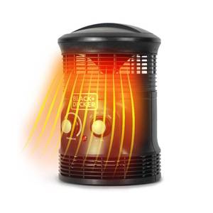 Works Open Box BLACKDECKER Mini 360° Portable Surround Heater and Fan (melted plug end)