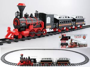Brand New Northlight Seasonal 13-Piece Red and Black Battery Operated Lighted & Animated Classic Train Set with Sound