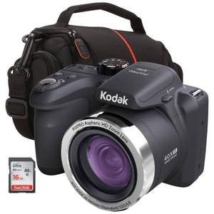 Brand New Open Box Kodak PIXPRO AZ401 16MP 40x Zoom Digital Camera Kit