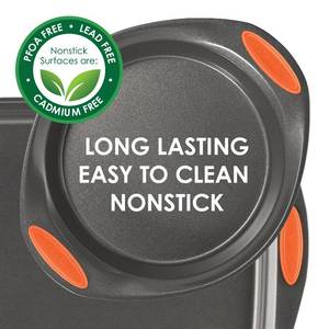 Rachael Ray Nonstick Steel Bakeware Cooking Pan with Silicone Grips (10 X 15)