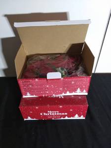 lot 31 image: Brand New - Open Box Item Light Up Candles - Merry Christmas  Happy New Year (Lot of 2 Boxes)