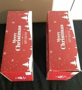 lot 212 image: Brand New Light Up Candles - Merry Christmas  Happy New Year (Lot of 2 Boxes)