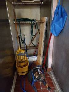 Water Control Items - Pump, Mop, Hoses