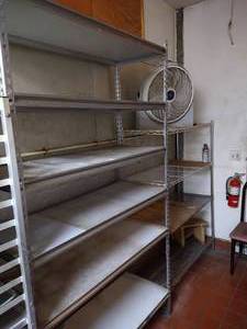 (2) Shelf Units & Fan